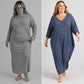 Women's Relaxed Stripe Lounge Dress
