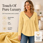 🍁New Fall Collection-Women's Zipper V-Neck Long Sleeve Top