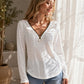 🍁New Fall Collection-Women's Zipper V-Neck Long Sleeve Top