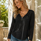 🍁New Fall Collection-Women's Zipper V-Neck Long Sleeve Top