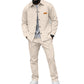 New Arrivals🛍️Men's Waffle Knit Jacket & Pants Two-Piece Casual Set