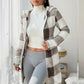 🍂 Women’s Plaid Zip-Up Hooded Jacket – Cosy Comfort Meets Effortless Autumn Style