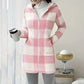 🍂 Women’s Plaid Zip-Up Hooded Jacket – Cosy Comfort Meets Effortless Autumn Style