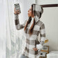 🍂 Women’s Plaid Zip-Up Hooded Jacket – Cosy Comfort Meets Effortless Autumn Style