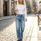 📢50% OFF !! ⏰Women’s Casual Loose Fit Straight Leg Jeans