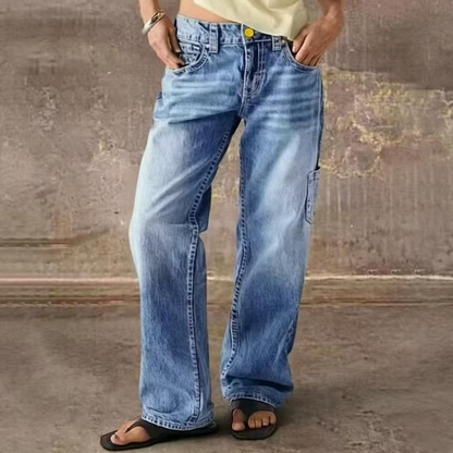 📢50% OFF !! ⏰Women’s Casual Loose Fit Straight Leg Jeans