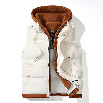 🍂❄️Thickened Hooded Winter Puffer Vest - Warmth Without The Bulk