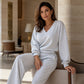 🍂 Women's Off Shoulder Sweatshirt & Pants Set – Cosy Comfort Meets Effortless Autumn Style