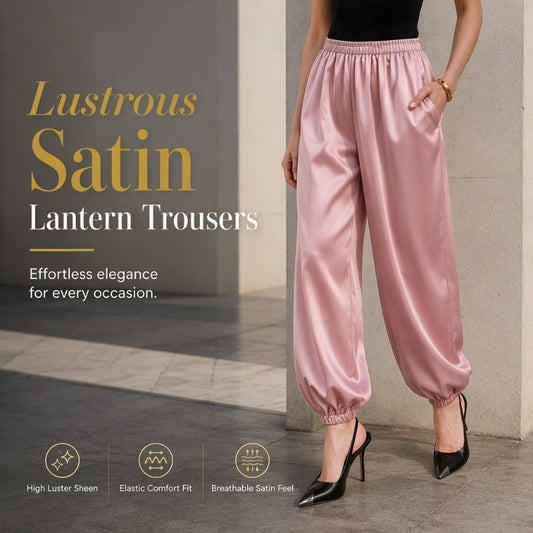 Hot Sale 50% OFF💖Women's Loose Satin Harem Pants