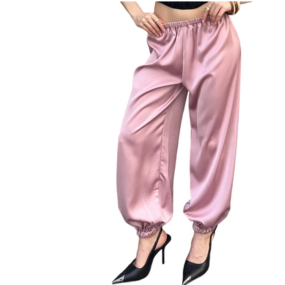 Hot Sale 50% OFF💖Women's Loose Satin Harem Pants