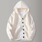 Men's Hooded Knit Cardigan Casual Loose Button Sweater Jacket