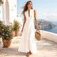 ✨ Flattering Elegance | Women's Deep V-Neck Sleeveless Maxi Dress
