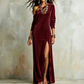🌸 50% OFF NOW!Women's Off Shoulder Side Slit Dress