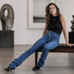 Hot Sale 50% OFF👖Women's High-Waisted Crossover Asymmetric Jeans