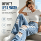 ✨ Effortless Everyday Style | Women's Distressed High-Rise Wide-Leg Jeans