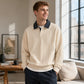 🍂 Men’s Vintage Plus-Size Sweatshirt – Relaxed Comfort & Effortless Autumn Style
