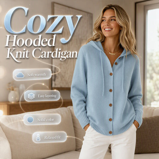 Hot Sale 50% OFF💖Women's Cozy Hooded Knit Cardigan