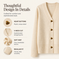 🌸 50% OFF NOW!Women's V-Neck Heart Button Knit Cardigan