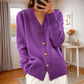 🌸 50% OFF NOW!Women's V-Neck Heart Button Knit Cardigan