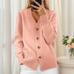 🌸 50% OFF NOW!Women's V-Neck Heart Button Knit Cardigan