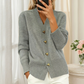 🌸 50% OFF NOW!Women's V-Neck Heart Button Knit Cardigan