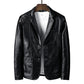 Men's Modern Slim Fit PU Leather Jacket