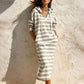 Hot Sale 50% OFF💖Women's Casual Striped Hoodie Dress
