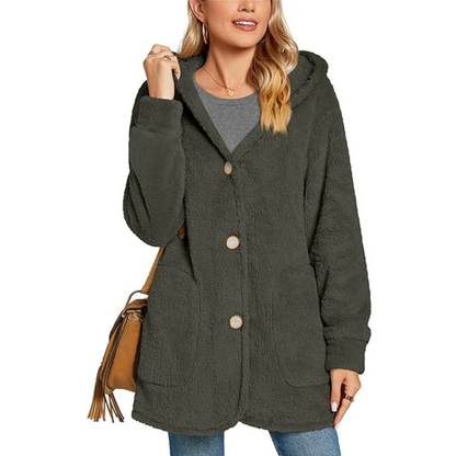 🌸 50% OFF NOW!Women's Cozy Warm Hooded Jacket
