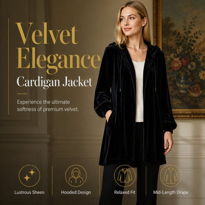 Hot Sale 50% OFF💖Women's Casual Velvet Hooded Cardigan