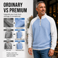 ✨ Easy Everyday Comfort | Men's Waffle-Knit Quarter-Zip Shirt