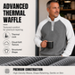 ✨ Easy Everyday Comfort | Men's Waffle-Knit Quarter-Zip Shirt