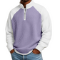 ✨ Easy Everyday Comfort | Men's Waffle-Knit Quarter-Zip Shirt