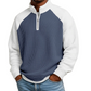 ✨ Easy Everyday Comfort | Men's Waffle-Knit Quarter-Zip Shirt