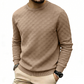 Men's Checkerboard Print Crewneck Sweatshirt
