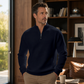 ✨ Elevated Comfort | Men's Waffle-Knit Quarter-Zip T-Shirt