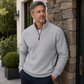 ✨ Elevated Comfort | Men's Waffle-Knit Quarter-Zip T-Shirt