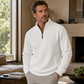 ✨ Elevated Comfort | Men's Waffle-Knit Quarter-Zip T-Shirt