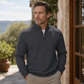 ✨ Elevated Comfort | Men's Waffle-Knit Quarter-Zip T-Shirt