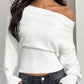 🌸 50% OFF NOW!Women's Off-Shoulder Ribbed Knit Sweater