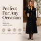 Hot Sale 50% OFF💖Women's Corduroy Midi Shirt Dress with Belt