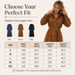 Hot Sale 50% OFF💖Women's Corduroy Midi Shirt Dress with Belt
