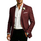 🕴️ Sharp Fit, Easy Comfort | Men's Classic Slim-Fit Two-Button Blazer