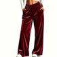 Hot Sale 50% OFF💖Women's Elegant Velvet Wide-Leg Pants