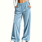 Hot Sale 50% OFF💖Women's Elegant Velvet Wide-Leg Pants