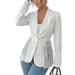 Hot Sale 50% OFF💖Women Lace Patchwork Blazer Jacket
