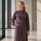 ✨ Effortless Everyday Style | Women's Stand-Collar Jacket & Wide-Leg Pants 2-Piece Set