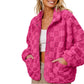 Hot Sale 50% OFF✨👚Women's Checkerboard Snap Button Plush Jacket