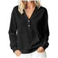 🌸 50% OFF NOW! Women's Casual V-Neck Button Sweatshirt
