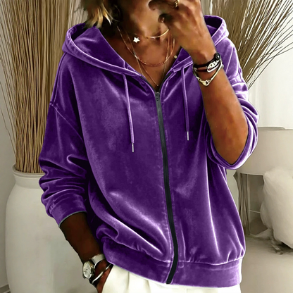 Hot Sale 50% OFF💖Women's Casual Velvet Hooded Jacket