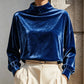 Hot Sale 50% OFF💖Women's Velvet Mock Neck Top